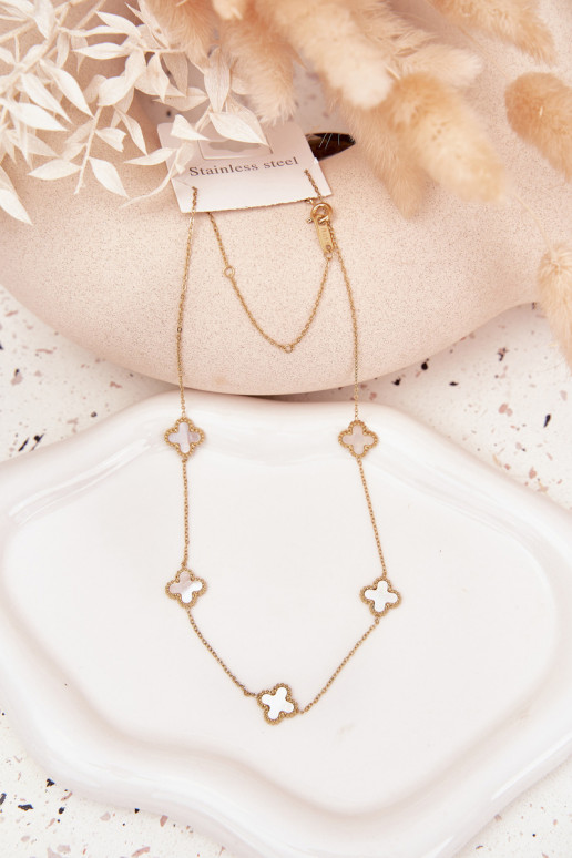 Kett roostevabast terasest Kuldset värvi-Pärl