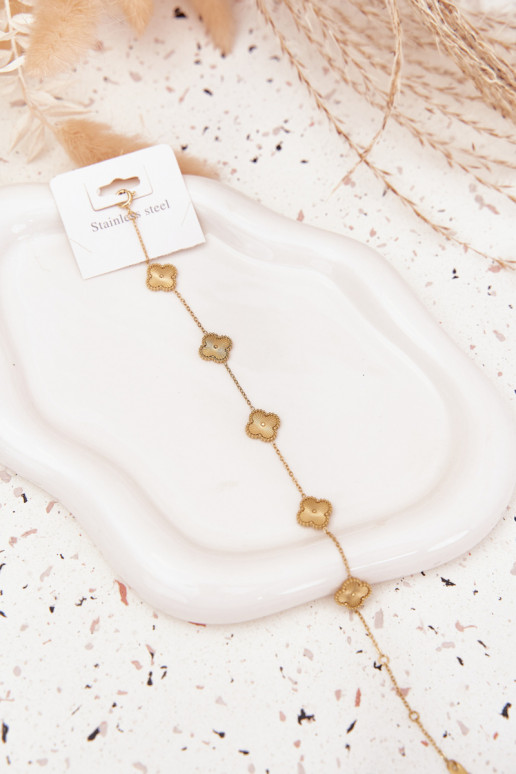 Käevõru roostevabast terasestLilluszkami Kuldset värvi