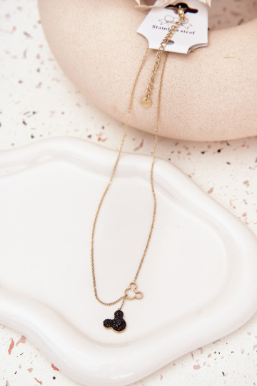 Kett roostevabast terasest hiir Miki Kuldset värvi 2