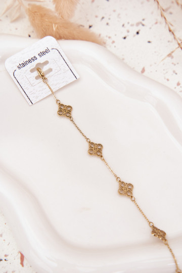 Käevõru roostevabast terasest Koos ripatsidega Kuldset värvi 2