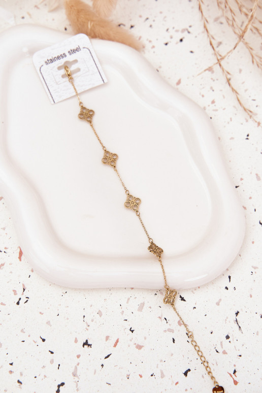 Käevõru roostevabast terasest Koos ripatsidega Kuldset värvi