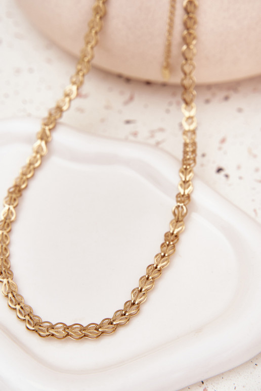 Kaelakee valmistatud roostevabast terasest Kuldset värvi