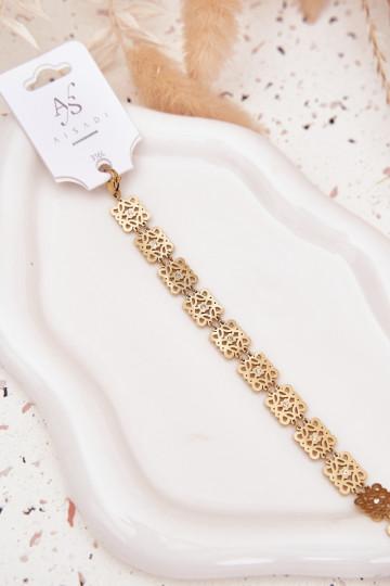 Reguleeritav Käevõru Pealiste omad säravate kristallidega Stal Chirurgiczna Kuldset värvi 2