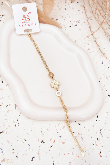 KäevõruKoniczynką valmistatud roostevabast terasest Kuldset värvi 2