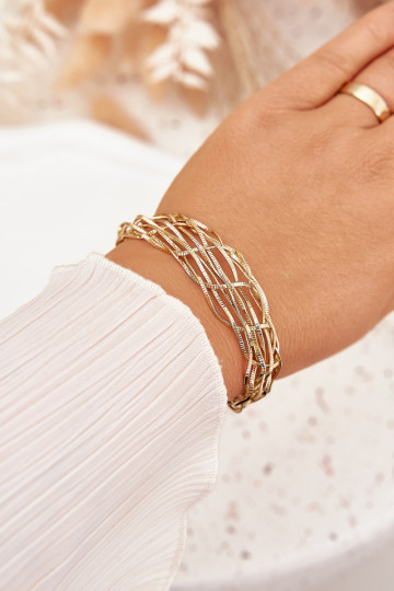 Käevõru Jäik valmistatud roostevabast terasest Kuldset värvi