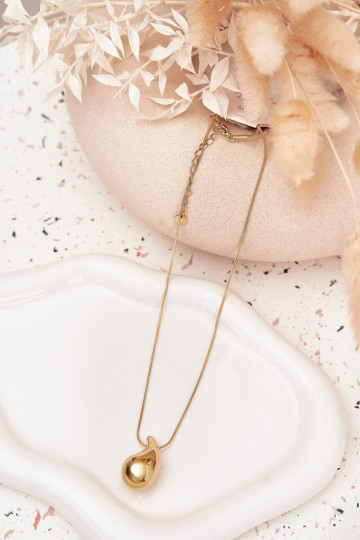 Kaelakee Peal Żmijce Ripatsiga Łezka Kuldset värvi 2