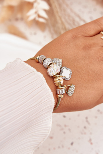 Käevõru z Zasisseieszkami Charms Kuldset värvi