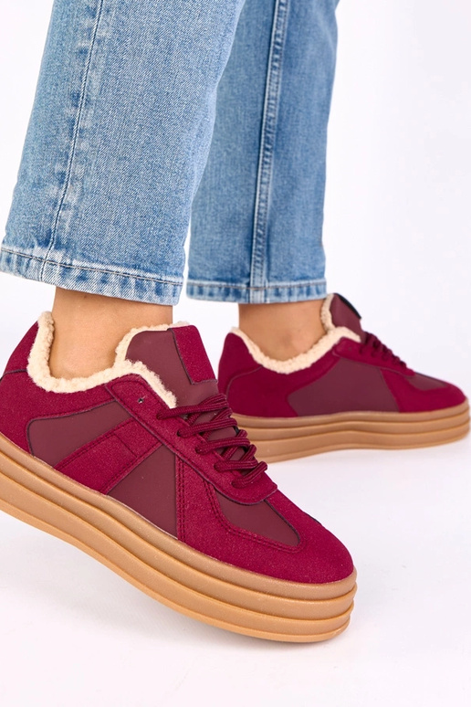 Bordo värvi spordijalatsid sooja...