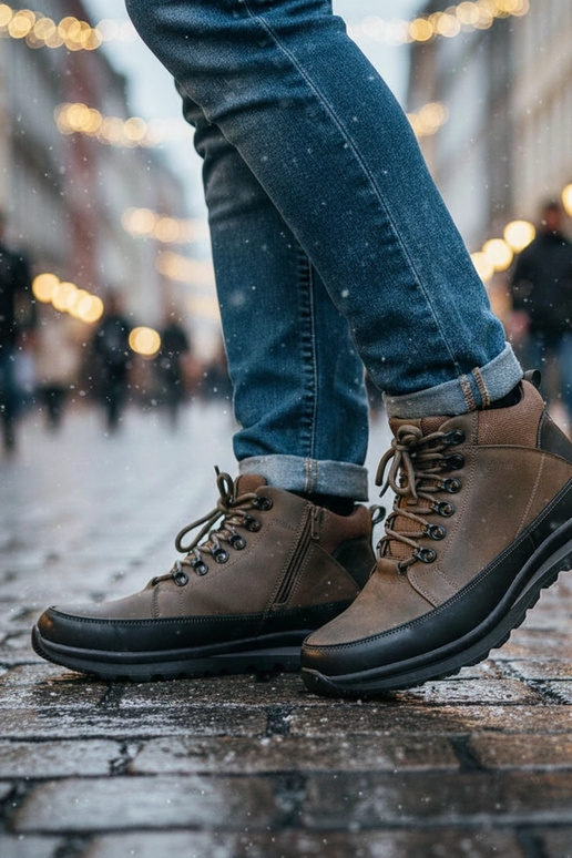 Hallid meeste sooja voodriga traperid...