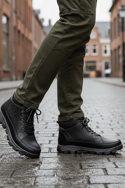 Mustad meeste sooja voodriga traperid...