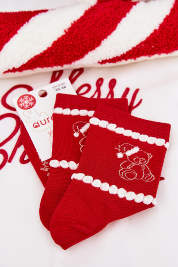 Sokid Pealiste omad Christmas Karu Korgis Santa Clausa runased 2