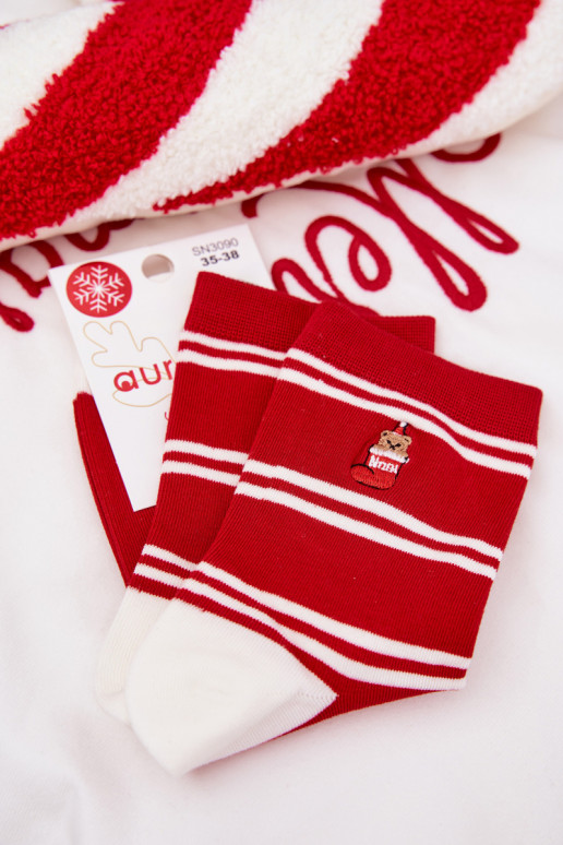 Sokid Pealiste omad Christmas Triibud I Karu runased