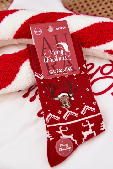 Skarpety meeste omad Christmas Põhjapõder runased