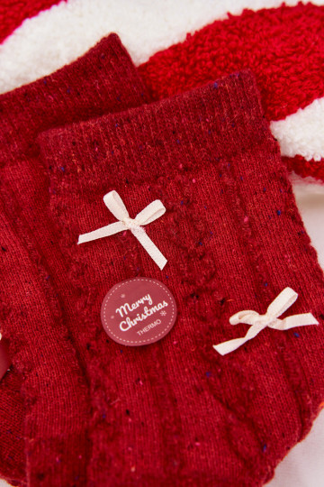 Sokid Pealiste omad Christmas lipsukesega INełna Alpaka runased