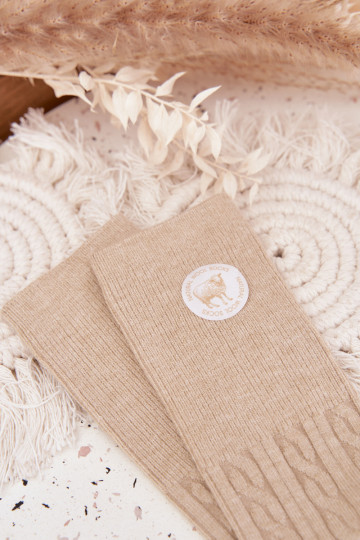 Długie INełniane Sokid Pealiste omad beeži värvi