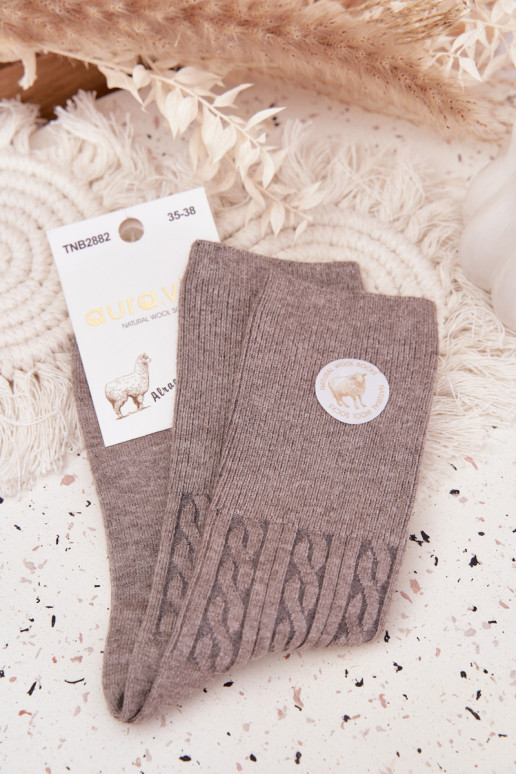 Długie INełniane Sokid Pealiste omad Halli värvi