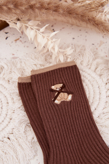 Puuvillased sokid triipudega Koos Karuga Czekoladosissee