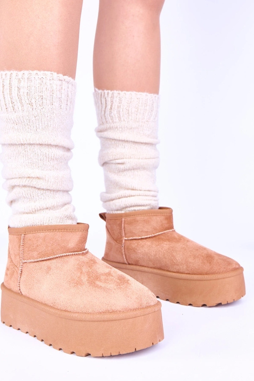 Rudid platvormiga lume saapad...