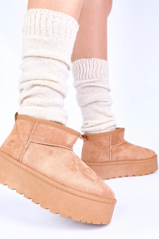 Rudid platvormiga lume saapad...