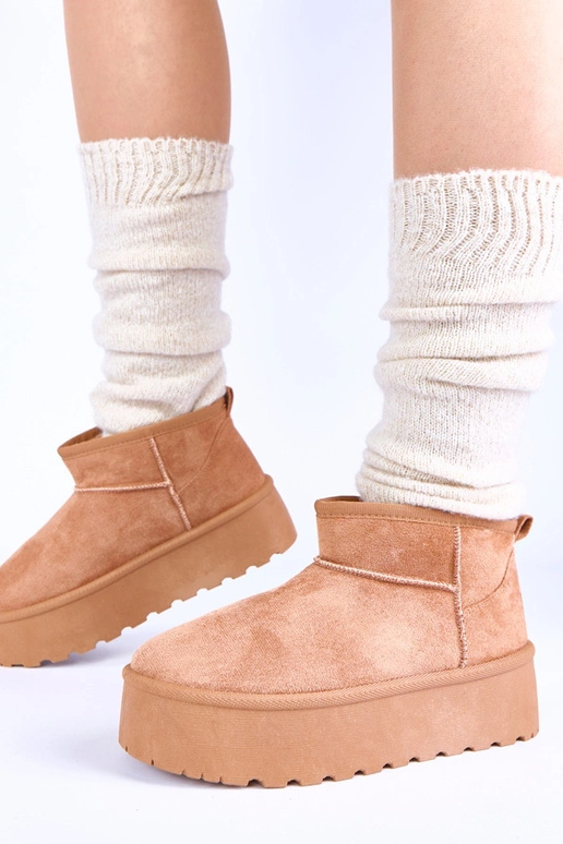 Rudid platvormiga lume saapad...