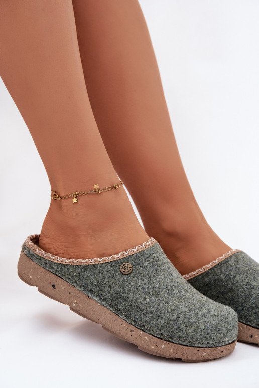 jalatsid kodujalatsid Plätud Pealiste omad Inblu ED000031 Rohelist värvi