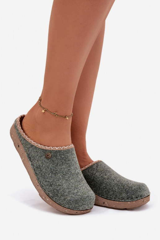 jalatsid kodujalatsid Plätud Pealiste omad Inblu ED000031 Rohelist värvi