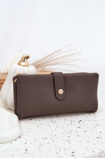 Rahakott eko-nahast Suur halli värvi Gilessa