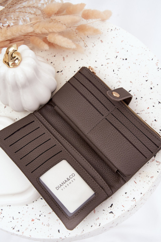 Rahakott eko-nahast Suur halli värvi Gilessa