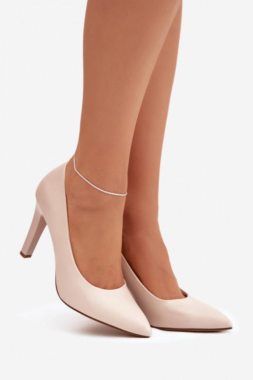 kõrge kontsaga Eko Pealhk Sergio Leone 1446 Elevandiluu värvi