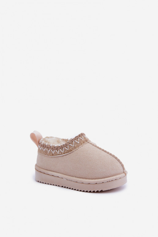 nööpidega lumesaapad Pealiste poolsaapad Laste jalanõud platvormiga voodriga karusnahaga Elevandiluu värvi Vilabria