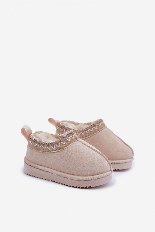 nööpidega lumesaapad Pealiste poolsaapad Laste jalanõud platvormiga voodriga karusnahaga Elevandiluu värvi Vilabria