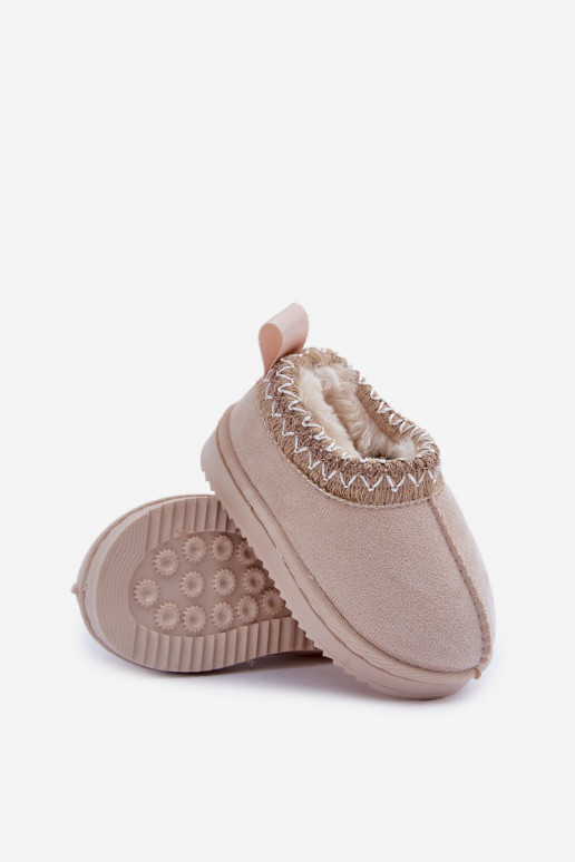 nööpidega lumesaapad Pealiste poolsaapad Laste jalanõud platvormiga voodriga karusnahaga Elevandiluu värvi Vilabria