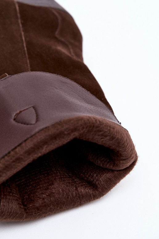 Pealhk seemisnakhsed pika säärega saapad Kauboi saapad Pealiste omad voodriga Czekoladosissee Urselle