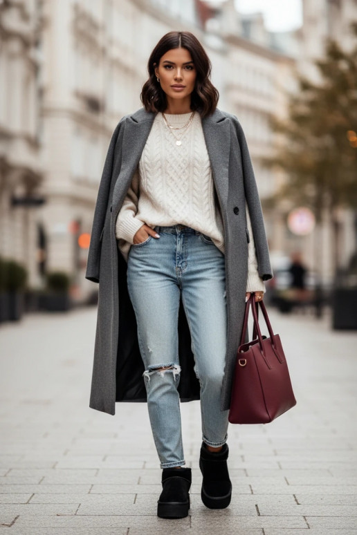 Musta värvi naiste talvesaapad kunstnahast Irene