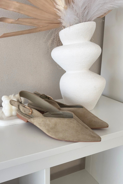 Baleriinad Pealiste omad neetide ja pandlaga Rohelist värvi Tanelia