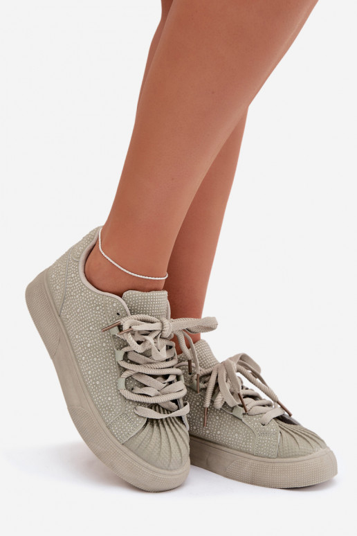 Kaunistustega Sneakers tüüpi jalanõud Pealiste omad Rohelist värvi Calissea