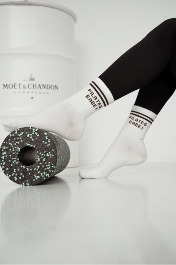 Sokid Pealiste omadPruunid värvim Pealpisem PILATES, BABE! Ecru