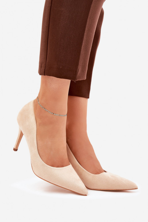 kõrge kontsagaEco Suedeu beeži värvi Vannith