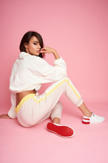 Stiilsed spordijalatsid naturaalsest nahast BIG STAR FF274174 Valge-punane 2