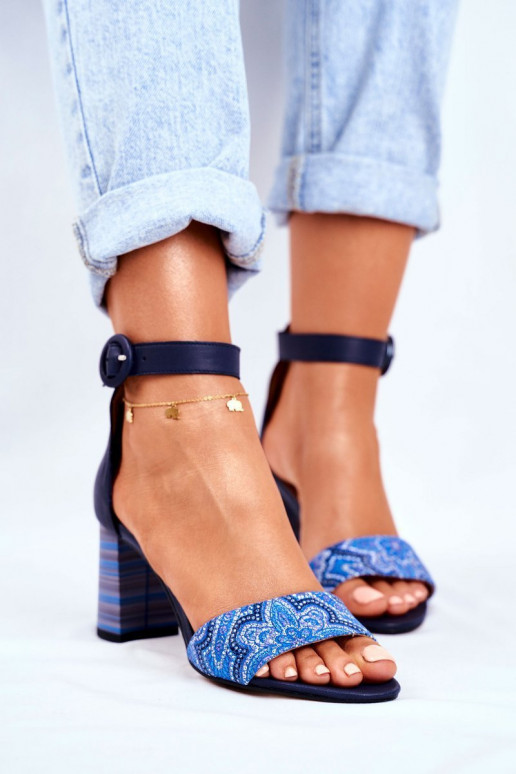 Pealistesandaalid tumesinist värvi 04235-17/00-5