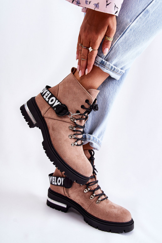 seemisnakhsed voodriga Pealiste poolsaapad rihmadega pruunid värvi Aurelio