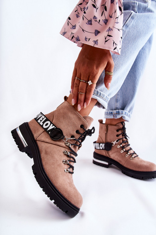 seemisnakhsed voodriga Pealiste poolsaapad rihmadega pruunid värvi Aurelio