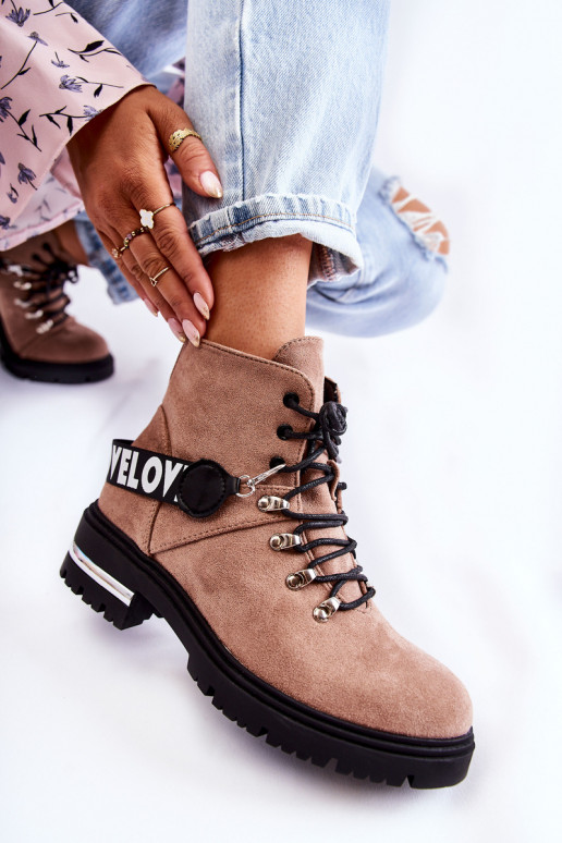 seemisnakhsed voodriga Pealiste poolsaapad rihmadega pruunid värvi Aurelio