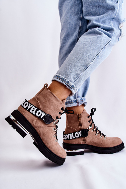 seemisnakhsed voodriga Pealiste poolsaapad rihmadega pruunid värvi Aurelio