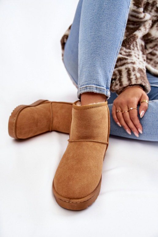 Pealiste omad voodriga Pealiste poolsaapad nööpidega lumesaapad pruunid värvi Virgina