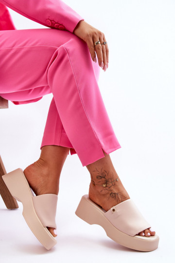 Pealiste omad Sussid platvormiga beeži värvi Carmela 2