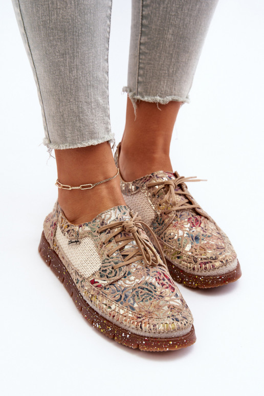 Mustriline jalatsid Pealiste omad Sellel onciejka 06347-04 beeži värvi