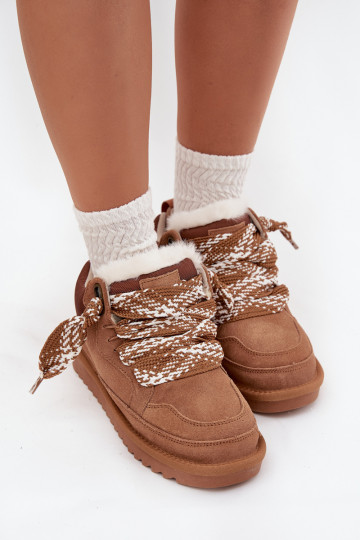 seemisnakhsed nööpidega lumesaapad Pealiste omad karusnahaga I Grubym Paeladm Vinceza 97963 pruunid värvi