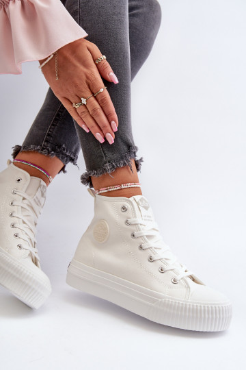 naiste saapad Kõrge Lee Cooper LCIN-24-02-2132 valget värvi 2