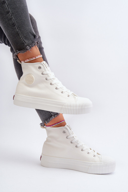 naiste saapad Kõrge Lee Cooper LCIN-24-02-2132 valget värvi